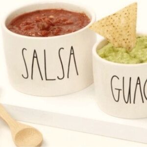 Rae Dunn White Salsa and Guac Bowls